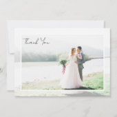 Lijst foto bruiloft bedankkaart (Voorkant)