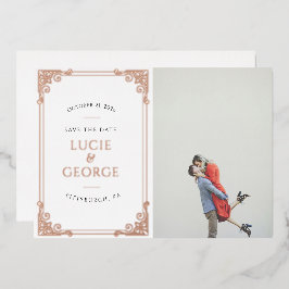   Lijst Foto slaat de werkelijke datum op Folie Uitnodiging