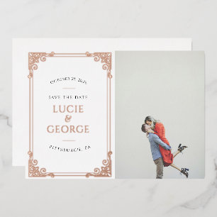   Lijst Foto slaat de werkelijke datum op Folie Uitnodiging