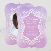 Lijst foto-uitnodiging Kaart (Voorkant / Achterkant)