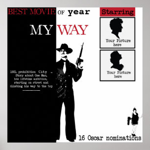 Lijst Gangster film poster voor uw portret