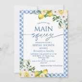 Lijst Geel Bloemen Lemon Themd Vrijgezellenfeest Kaart (Voorkant)