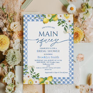 Lijst Geel Bloemen Lemon Themd Vrijgezellenfeest Kaart