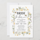 Lijst geel wilde bloem bedoeld voor bijen Vrijgeze Kaart (Voorkant)