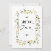 Lijst geel wilde bloem bedoeld voor bijen Vrijgeze Kaart (Achterkant)