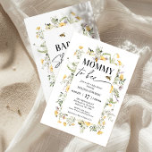 Lijst geel Wildflower Mama naar Bee Baby shower Kaart
