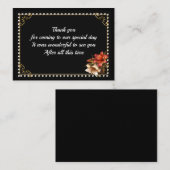 Lijst Gemstone Hartelijk dank Notitiekaartje (Voorkant / Achterkant)