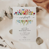 Lijst gespleten van wilde bloem kaart