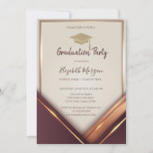 Lijst Gold Graduation Cap Afstuderen Kaart (Voorkant)