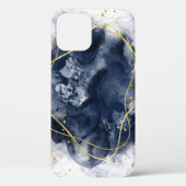 Lijst-goudmarmer-glittering Case-Mate iPhone Case (Achterkant)
