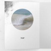 Lijst  grijze golfslag drieluik kaart (Binnenzijde eerst)