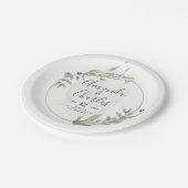 Lijst Groene olie- en goudcyclus Papieren Bordje (Gekanteld)