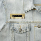 Lijst, Haar Salon Schaar Droger Goud Metallic Naamplaatje (In situ)