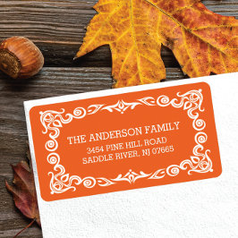 Lijst Halloween retouradres Etiket