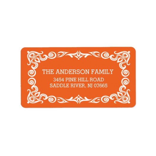  Lijst Halloween retouradres Etiket (Voorkant)