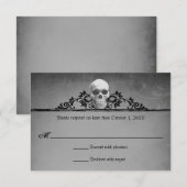 Lijst Halloween Wedding Reply RSVP (Voorkant / Achterkant)