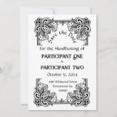  Lijst Handfasting Flat Save The Date Kaart (Voorkant)