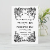  Lijst Handfasting Flat Save The Date Kaart (Staand voorkant)