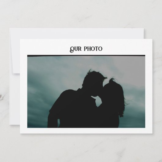 Lijst Handfasting Flat Save The Date Kaart (Achterkant)