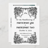  Lijst Handfasting Flat Save The Date Kaart (Voorkant / Achterkant)