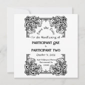  Lijst Handfasting Flat Save The Date Kaart (Voorkant)