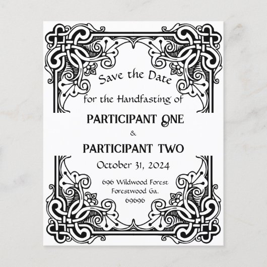 Lijst Handfasting of Huwelijk Custom (Voorkant)
