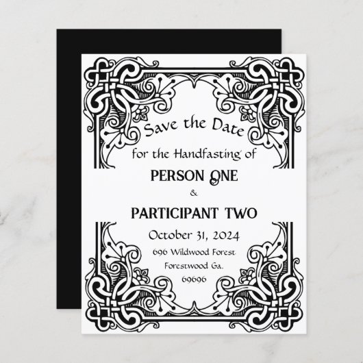  Lijst Handfasting of Huwelijk Custom (Voorkant / Achterkant)