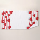 Lijst hartachtergrond liefde hart badhanddoek (Badhanddoek)