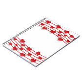 Lijst hartachtergrond liefde hart notitieboek (Linkerzijde)