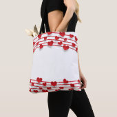 Lijst hartachtergrond liefde hart tote bag (Dichtbij)