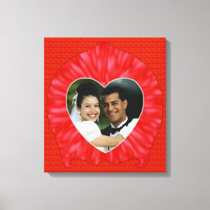Lijst hartfoto canvas afdruk