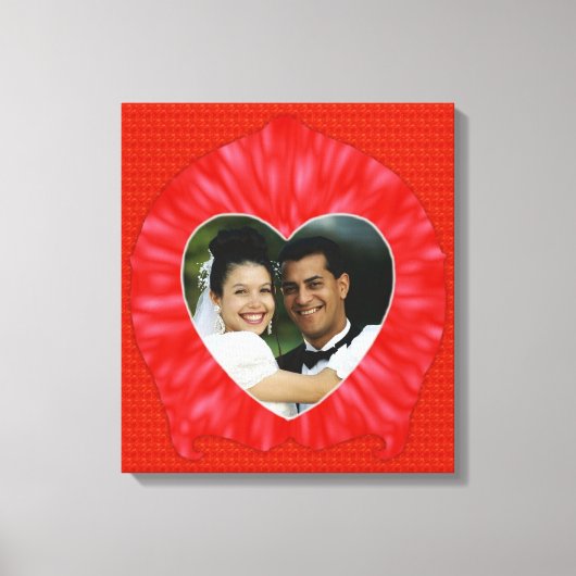 Lijst hartfoto canvas afdruk (Voorkant)