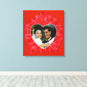 Lijst hartfoto canvas afdruk (Insitu (Houten vloer))