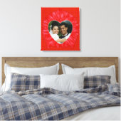 Lijst hartfoto canvas afdruk (Insitu (Slaapkamer))