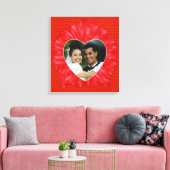 Lijst hartfoto canvas afdruk (Insitu (Woonkamer))