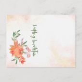  lijst herfst springt feest briefkaart (Achterkant)