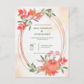  lijst herfst springt feest briefkaart (Voorkant)