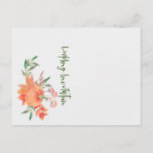 lijst herfst springt feest briefkaart (Achterkant)