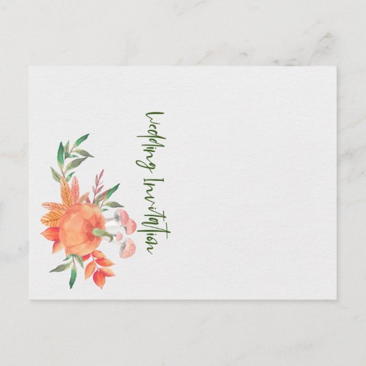 lijst herfst springt feest briefkaart (Achterkant)