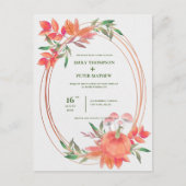 lijst herfst springt feest briefkaart (Voorkant)