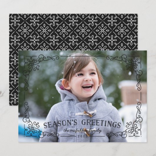 Lijst Holiday Kaart - Onyx (Voorkant / Achterkant)