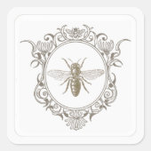 Lijst Honeybee Emblem Vierkante Sticker (Voorkant)