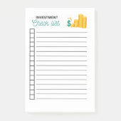 LIJST INVESTERINGSCONTROLE POST-IT® NOTES (Voorkant)