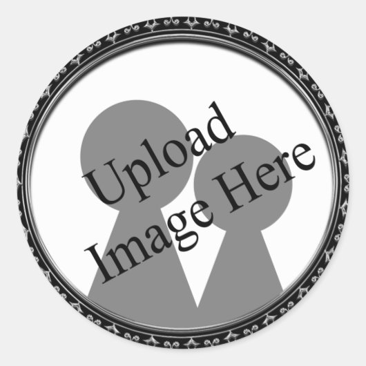 Lijst it Fotostickers en envelopsluitingen Ronde Sticker (Voorkant)