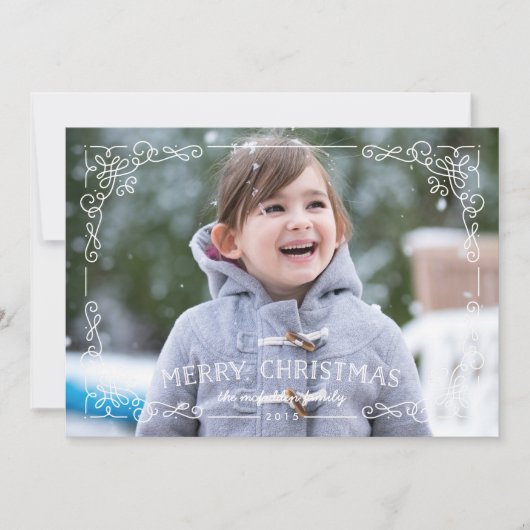 Lijst kerstKaart - sneeuw (Voorkant)
