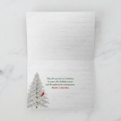 Lijst kerstmis met Feestdagen Kaart (Binnen)