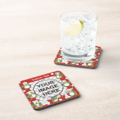 Lijst kerstpinguïns drankjes onderzetter (Rechterzijde)