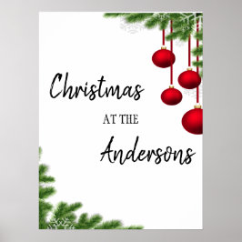 lijst kerstsierplanten feestdagen poster