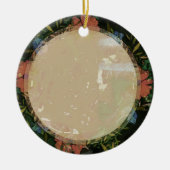 Lijst kerstversiering keramisch ornament (Voorkant)