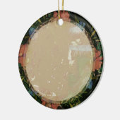 Lijst kerstversiering keramisch ornament (Links)